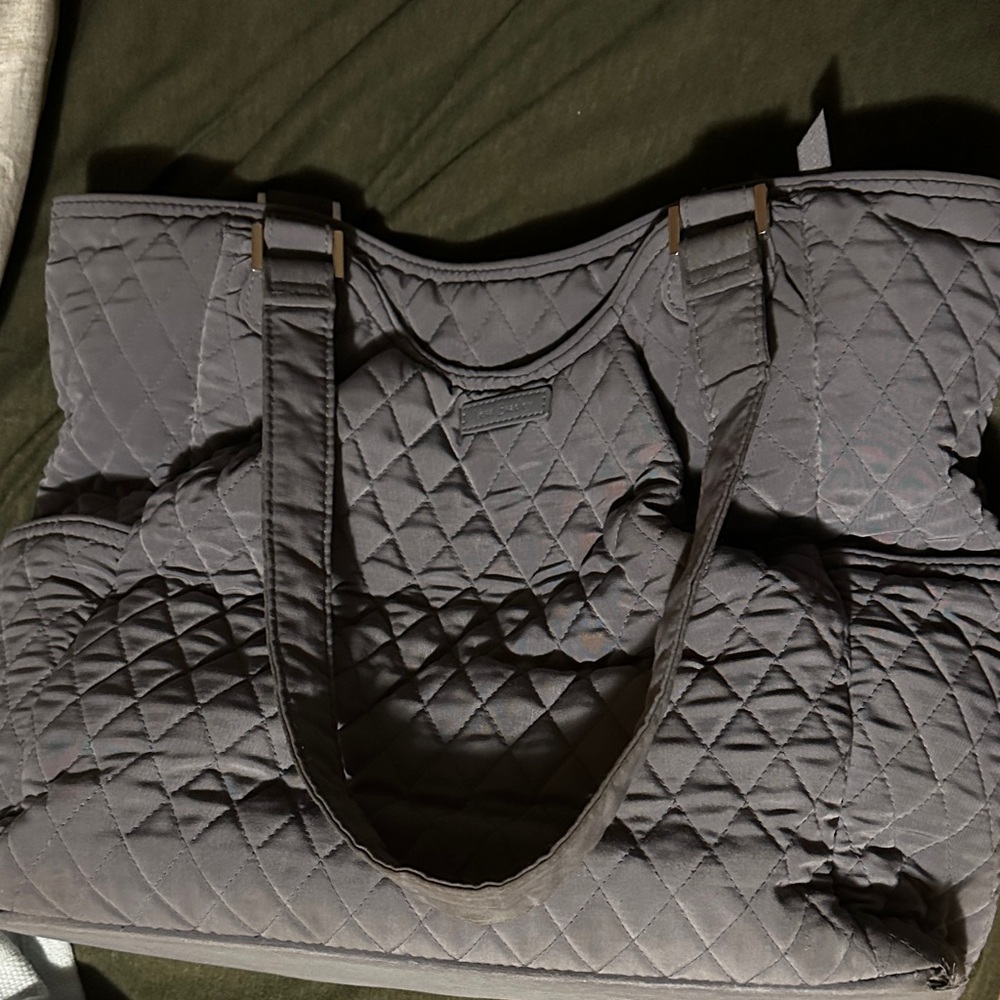Vera Bradley Quilted Charcoal Tote